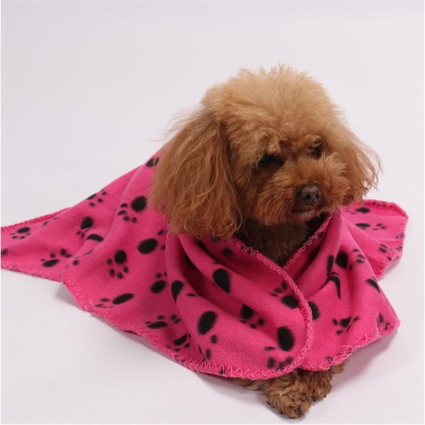 Waggy Tails Lrg Flc Blanket 52 roz negru