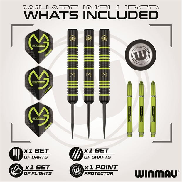 Winmau MVG Ambition 00 negru verde