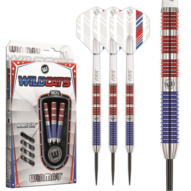 Winmau Wildcats Tnsgtn 00 gri bleumarin rosu