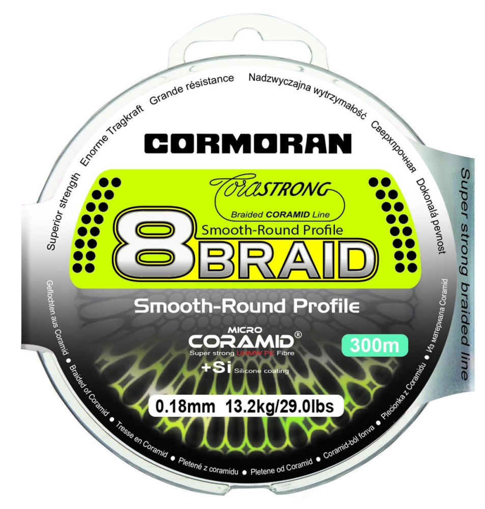 XX FIR CORM CORASTRONG 8BRAID VERDE 030MM 28,8KG 300M CORMORAN