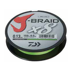 XX FIR DAIWA J-BRAID X8 CHARTREUSE 016MM 9,0KG 300M