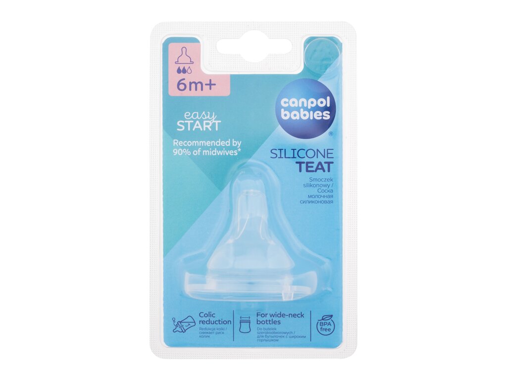 Easy Start Silicone Teat Medium 6m+ - Canpol Babies Apa de parfum