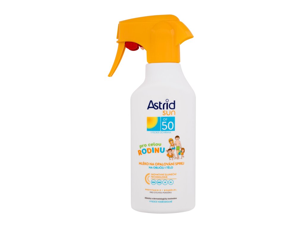 Sun Family Trigger Milk Spray SPF50 - Astrid Protectie solara